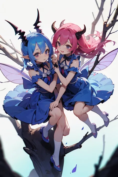 Demon Fairy、cute、twins、stick together、cute