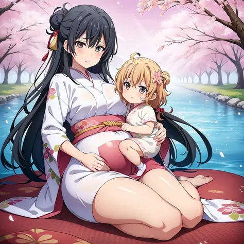 ibu seksi hamil besar anime (sexy anime mother with large baby bump)

a beautiful anime-styled mother, radiating sex appeal, ado...