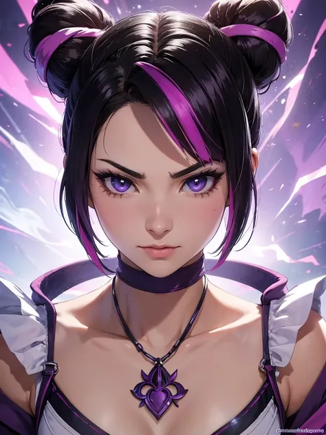 juri han, street fighter(master part, best quality, ultra-detalhado, melhor sombra), (antecedentes detalhados, olhando para o vi...