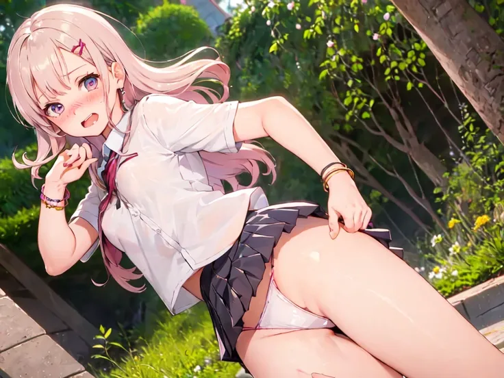 Texture CG, ((Ultra Detail Art)), ((​master piece)), (extremely details CG),Multiple girls,3girls,standing,nsfw,school gals ,school gyaru ,(school unifrom:1.5),skirt ,(pleated mini skirt:2.0), white shirt, beautiful legs,small ass,from behind,from below ,p...