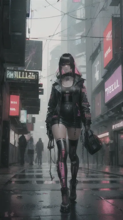 (pelzig:1.5),cyberpunk art,rosa