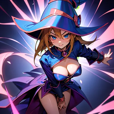 Dressed like the Dark Magician Girl from Yu-Gi-Oh!、Looks and feels sexy