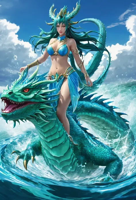 Summoned Beasts　Leviathan，water dragon goddess