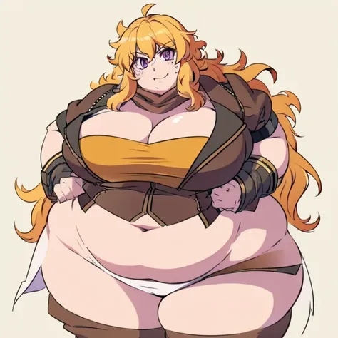 1girl, top heavy figure, (((incredibly big chest))), ((saggy chest)), plump, incredibly plump, ((big belly)), (((big tits))), wide, (((obese))), (((fat))), ((love handles)), double chin, out of shape, obese, fatty, shortstack, short woman, big bossom, ((mi...