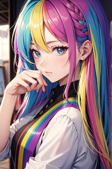 rainbow hair