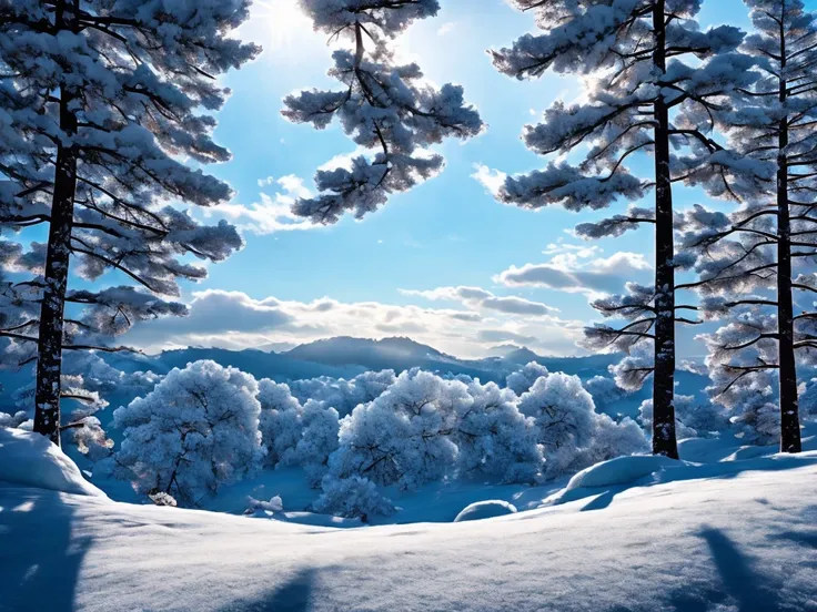 Rime：2.0，snowy days，Snowy forests，（Rime in Jilin, China）