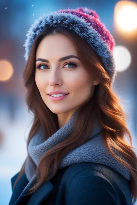 AALIMINATI's Winter Charm: Outdoor Professional Portrait