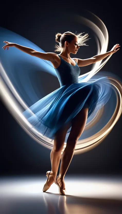 dancer twirl.Create distinct line gradients.Smooth and speedy motion blur. High-definition and detailed master artwork using light and shadow effects.