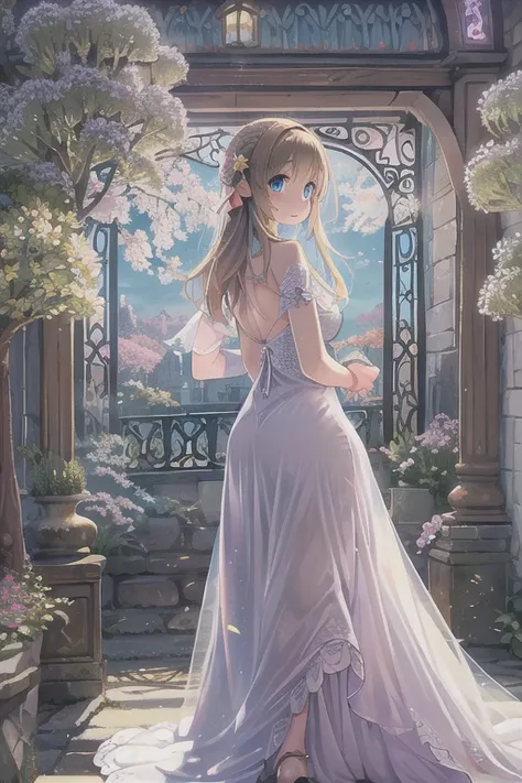 High resolution, highest quality, Tabletop, 超High resolution, 超High resolution, Surreal, 。.3D, anime, figure, alone, She is a very beautiful and cute woman in her 20s., wearing a wedding dress、 her hair is moving, Hand close-up, Amazing perfect proportions...