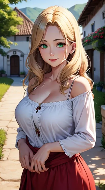 (hyper realstic)、Germanic mature woman. Ancient Farmer Woman、Womens Agriculture、(Wearing flesh-colored fabrics)、
immensity　Beautie　high-level image quality　hight resolution　Realistic、a blond、blond woman in a、A MILF、Middle-aged woman、detailed skin textures、...