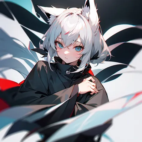 Gray Hair、Fox ears、Shirakami Fubuki/（Hololive/）