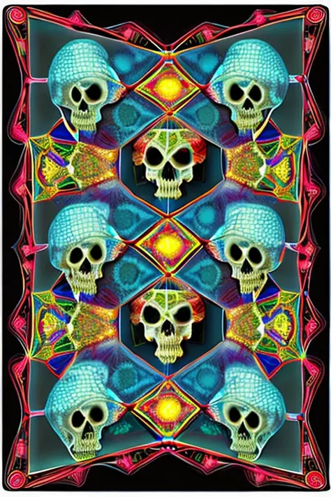 SKELETONMAN in a kaleidoscope scenario 