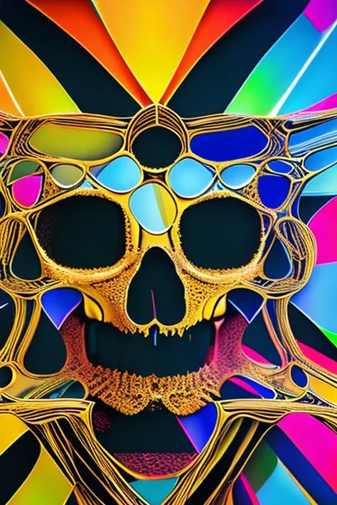 SKELETONMAN in a kaleidoscope scenario 