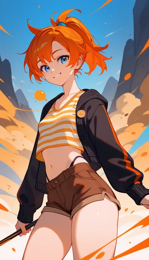 (score_9,score_8_up,score_7_up,score_6_up,score_5_up,score_4_up), masterpiece, best quality, expressive eyes, orange short hair,...