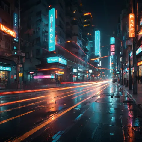 cover design, packaging design, minimalism art, neon city, street light Motion Blur, action-lines, (masterpiece, best quality, Professional, perfect composition, very aesthetic, absurdres, ultra-detailed, intricate details:1.3)