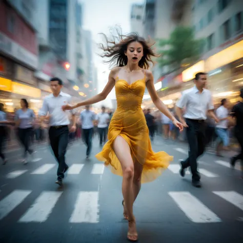 Motion Blur, action-lines, Instantaneous Eternity, Seize the decisive moments in life, solidify them in music, just like a photographer capturing the beauty of dynamic blur through the lens, (masterpiece, best quality, Professional, perfect composition, ve...