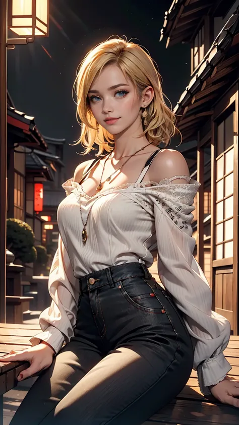 blonde hair, gradient hair, hair over shoulder, hair behind ear, longeyelashes, light smile, Surrealism, depth of field, atmospheric perspective, foreshortening, UHD, anatomically correct, highres, 16k、
((最high quality, 8K, masterpiece: 1.3, Ultra HD, high...