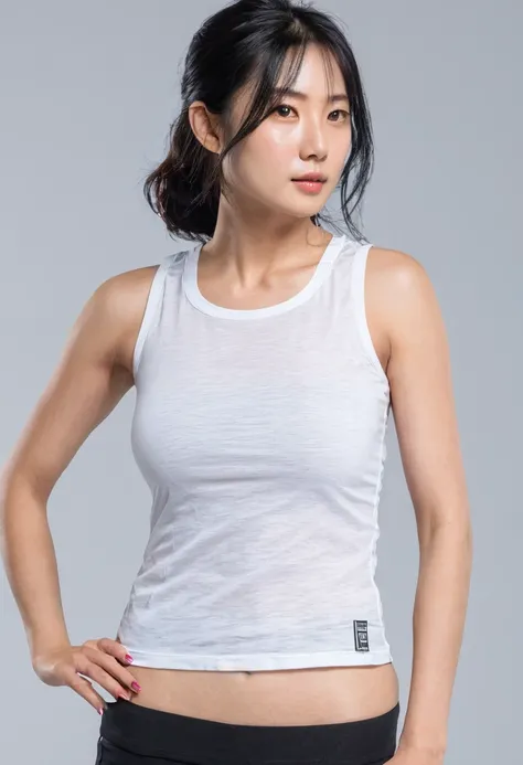 Action heroine，ee-through shirt，Tank top