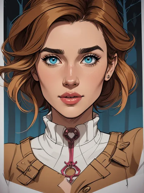 Personagem mulher PinUp dos anos 30 com marcas de guerras Imagem de desenho animado de uma mulher .Ilustra??o estilo desenho animado, estilo de arte dos desenhos animados, estilo de arte dos desenhos animados, digital illustration style, design de personag...