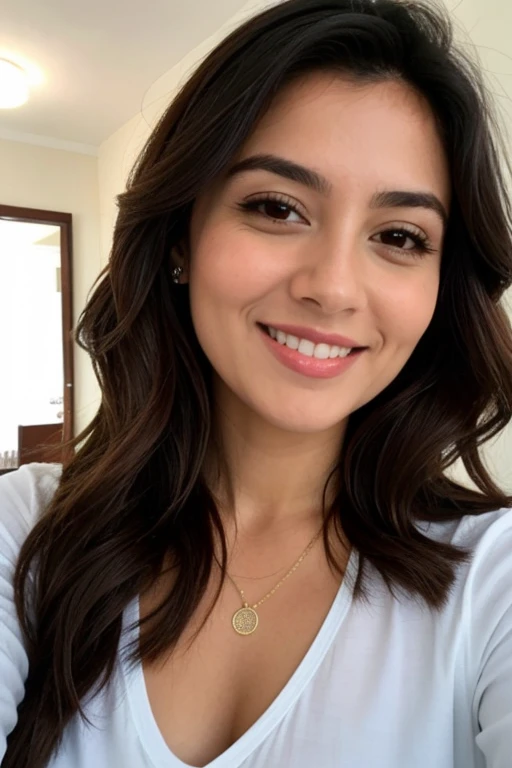 Loira linda selfie foto perfil