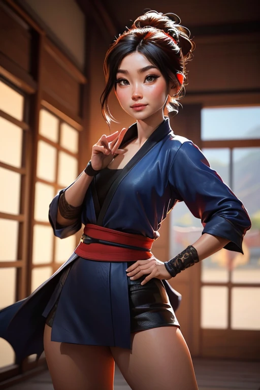 Mulan, Fusionando modelos, derritiendo, Ropa Mulan, 1 chica, hermoso, personaje, mujer, femenino, (parte maestra:1.2), (mejor calidad:1.2), (solo:1.2), ((pose de pelea)), ((campo de batalla)), cinematographic, ojos perfectos, piel perfecta, Perfect lightin...