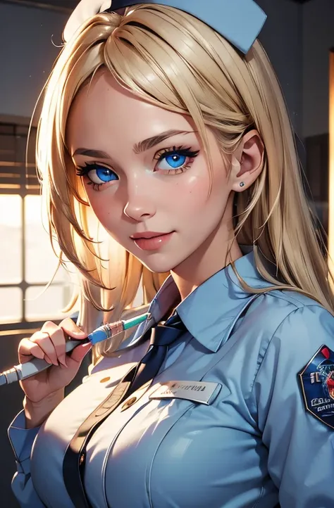 ((best quality, 8k, masterpiece: 1.3)), highly detailed face and skin texture, detailed eyes, textured skin, highres, nurse, hos...