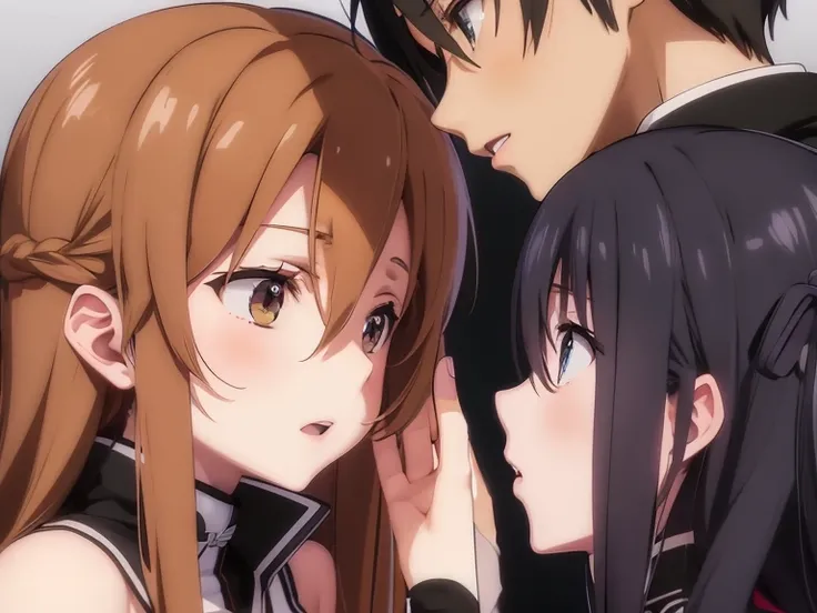 SAO,Yuuki Asuna,Kirigatani Kazuto,kiss,kissシーン,Asuna,Kirito