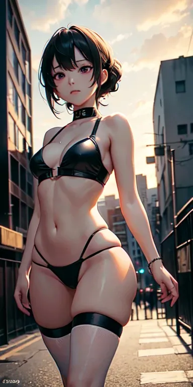 (((professional: step by step, considering even the smallest detail god level final result))): "Zettai Ryouiki, 50% Revealing clothing, Show skin, ((Rave shirt, Low-cut shirt, Rave miniskirt, Visible thong straps)), (with a rave outfit:1.2, 50% Rave clothi...