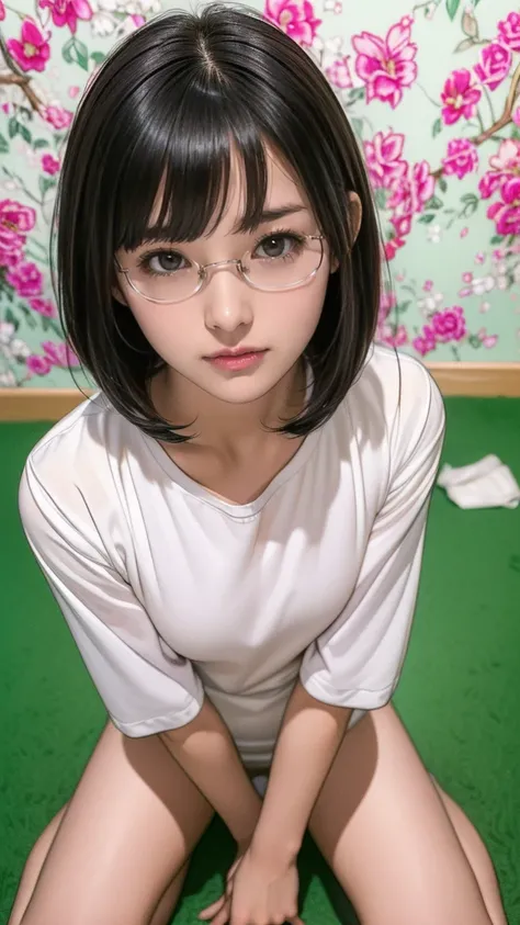 highest quality, masterpiece, 超High resolution, (Realistic:1.4), RAW Photos, Very detailed, Perfect Anatomy, 
One Girl, Most popular Japanese idols, Front view, Squatting in the park, Leg Details, smile, View your viewers,
(((masterpiece,highest quality,In...