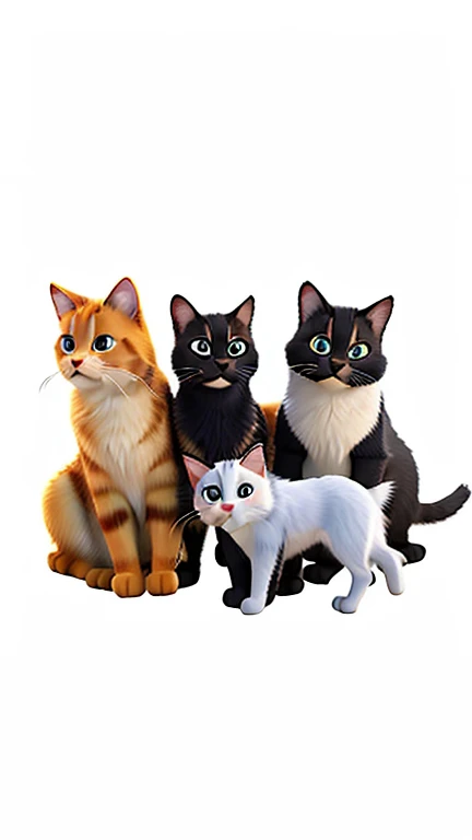 4 gatos igual filme da Disney desenho