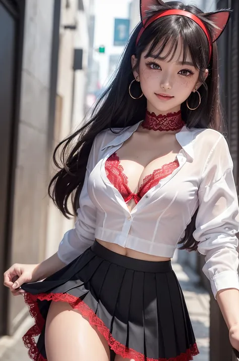 (Pretty Asian girl, idol, extremely detailed CG, 8K High Quality, Depth of field, Cinematic Light, Lens Flare, Ray tracing, beautiful lips, lots of cute soft freckles, beautiful eyes, intricate detail face, ultra detailed skin, 1girl, in the dark, deep sha...