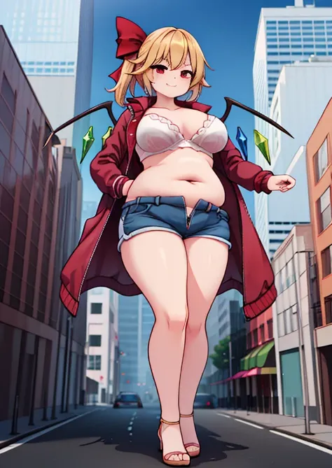 (masterpiece, best quality, highly detailed), 1girls, big belly, huge belly, art by kipteitei, round belly, chubby, curvy, belly grab, enormous belly, fat belly, thicc, bigger belly, really big belly, jiggly belly, glasses, unzipped jacket, (no shirt), bra...