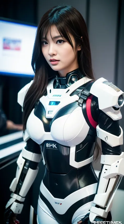 (Best Quality, 8k, 32k, Masterpiece, UHD: 1.3), (Pictures of Japan Attractive Women), (Cyberpunk: 1.4), (Realism: 1.4), (Best Quality: 1.0), (Super-Resolution: 1.0), 8K, RAW Photos, (Masterpiece: 0.2), Ultra Detail, One Girl, ((Big: 1.4)), (Long Wavy Hair)...