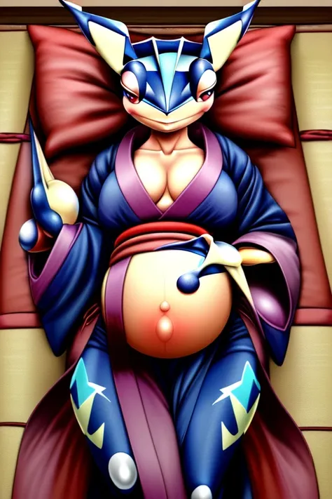 ((highest quality)), ((((Greninja))))(Erotic) Kunoichi prototype (female) ((((Pokémon)))) (Second Dimension )Pussy Breasts (thick) Unsound ((biceps)) (Beauty) (Gloss) Thick (((original))) Non-human Default (Short) ((Edo Period)) Copyright High Resolution (...