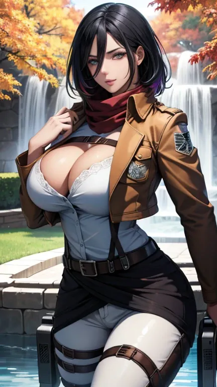 (masterpiece, best quality, glowing light, glistening, shiny skin, ultra detailed, detailed background, complex background),(perfect face, detailed face, detailed eyes, perfect hands, perfect fingers), (large boobs:1.2,smile),(mature female:1.4),cowboy sho...