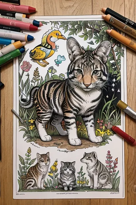 Whimsical Wildlife: A Coloring Adventure for Young Explorers