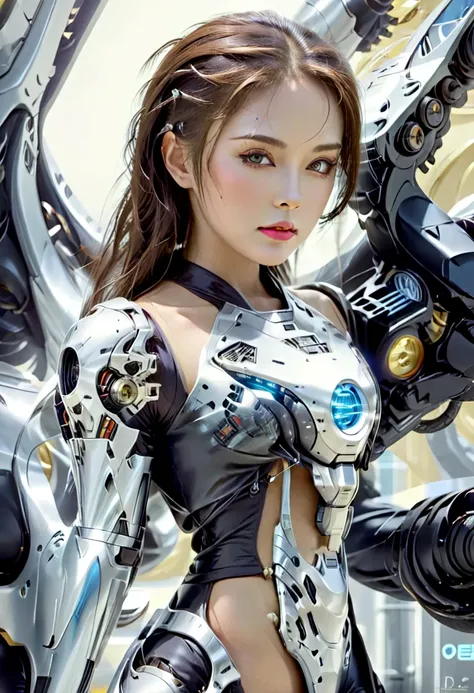 Bio mechanical cyborg girl