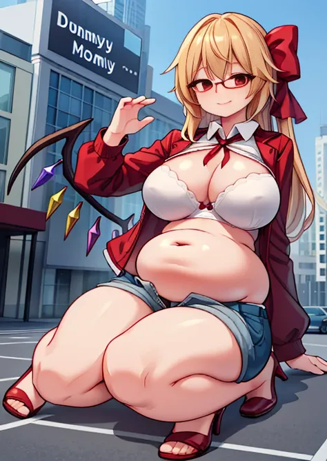 (masterpiece, best quality, highly detailed), 1girls, big belly, huge belly, art by kipteitei, round belly, chubby, curvy, belly grab, enormous belly, fat belly, thicc, bigger belly, really big belly, jiggly belly, glasses, unzipped jacket, (no shirt), bra...