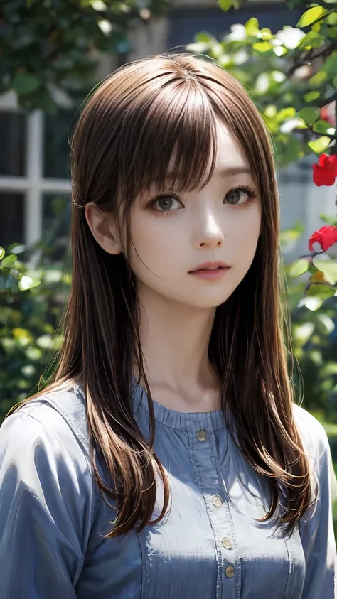 (hig彼st quality、8k、32k、masterpiece)、(Realistic)、(Realistic:1.2)、(High resolution)、Very detailed、Very beautiful face and eyes、1 girl、Round and small face、Tight waist、Delicate body、(hig彼st quality、Attention to detail、Rich skin detail)、(hig彼st quality、8k、Oil ...