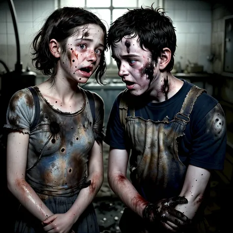 A comedy film about a boy and a girl who are covered in soot and left in tatters after an experiment goes wrong and explodes.