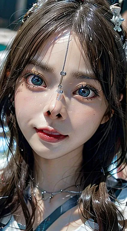 （RAW Photos：1.2），high quality，beautiful detail girl，smile，highly detailed eyes and face，Beautiful and fine details，((Very big eyes:1.4)),((Clear eyes:1.4)),((double eyelid)),Huge file sizes，High resolution，High resolution，8k wallpaper detailed，Highly detai...