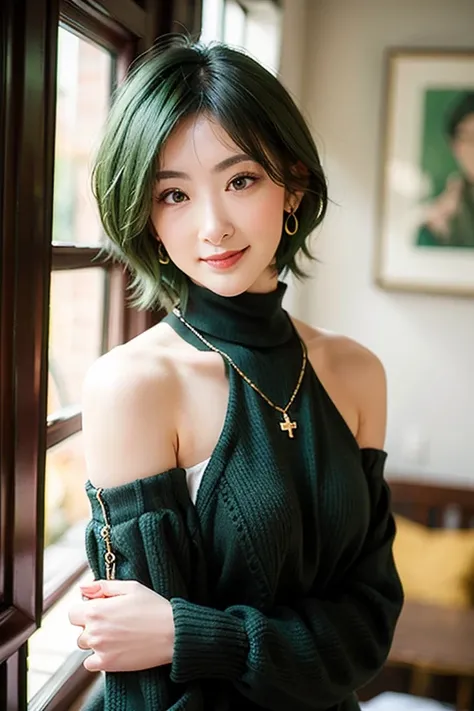 (red lips:1.4), full body, (turtleneck cable knit oversize sweater dress:1.2), , 1girl,solo,
(8k, RAW photo, best quality, masterpiece:1.3),(realistic, photo-realistic:1.37),realistic skin texture,(photorealistic:1.3),(hyperrealistic:1.2), (short hair:1.4)...