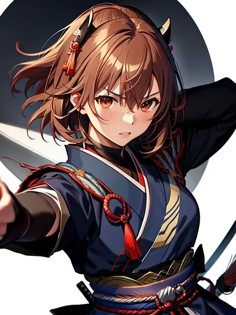 Misaka Mikoto、Shinsengumi、Swordsman、samurai、Temple、UHD, retina, masterpiece, ccurate, anatomically correct, textured skin, super detail, high details, best quality, highres, HD