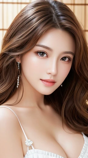 masterpiece、highest quality、High resolution、Tabletop、wallpaper、Realistic、Bright lighting、Professional Lighting、Smooth lighting、Japanese women、Adult、Beautiful woman、gravure、sexy、so beautiful、Beautiful Skin、Beautiful and detailed、Detailed face、slim、Long Wavy...