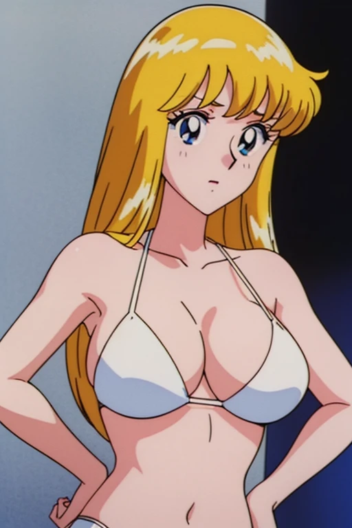 (anime cels style, Masterpiece, best quality, high resolution, anime colored, megami magazine:1.2, anime poster style, anime keyvisual, sharp, 8k, photorealistic), (beautiful eyes:1.5), reiko_aiwaifu, 1woman, milf, blond hair, long hair, (sagging huge brea...