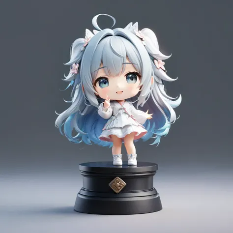 3D figure, chibi, (five-heads-tall:1.8), a photo of an figure, highres.fix, full body, high quality photo, wild and bautiful 1girl, simple and flat background, (masterpiece:1.2), (best quality),(ultra detailed),(extremely detailed),(absolutely resolution) ...