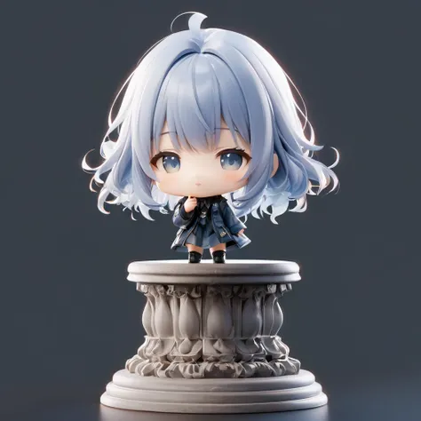 3D figure, (three-heads-tall:1.8), chibi,(big-head:1.3), a photo of an figure, highres.fix, full body, high quality photo, wild and bautiful 1girl, simple and flat background, (masterpiece:1.2), (best quality),(ultra detailed),(extremely detailed),(absolut...