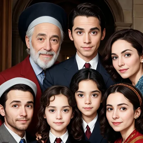 Jew families on the characters faces