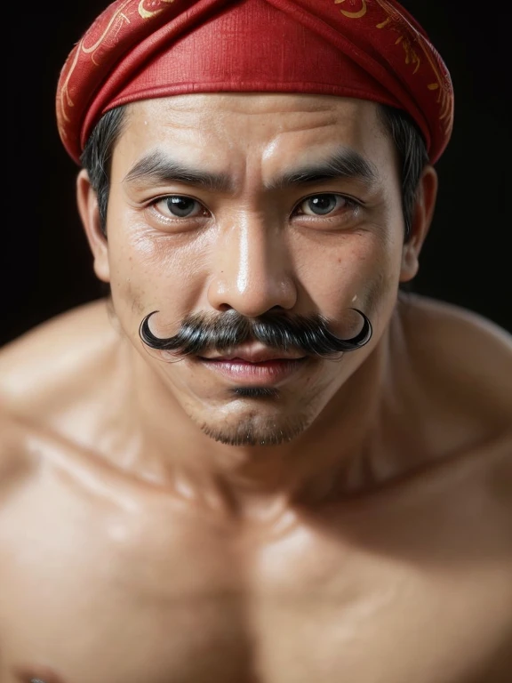 the man with mustache, indonesian culture