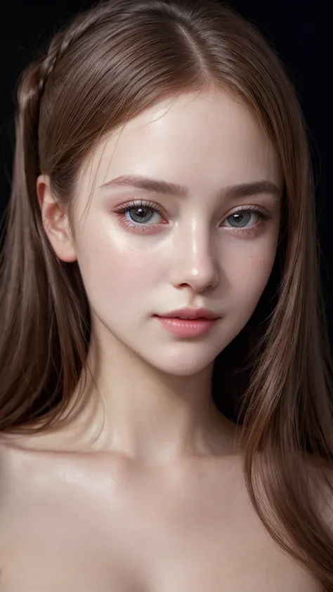 Hyper-realistic portrait of a girl, elegant and sophisticated, shallow depth of field, soft lighting, high resolution, accurate representation, unique, intricate details, natural beauty